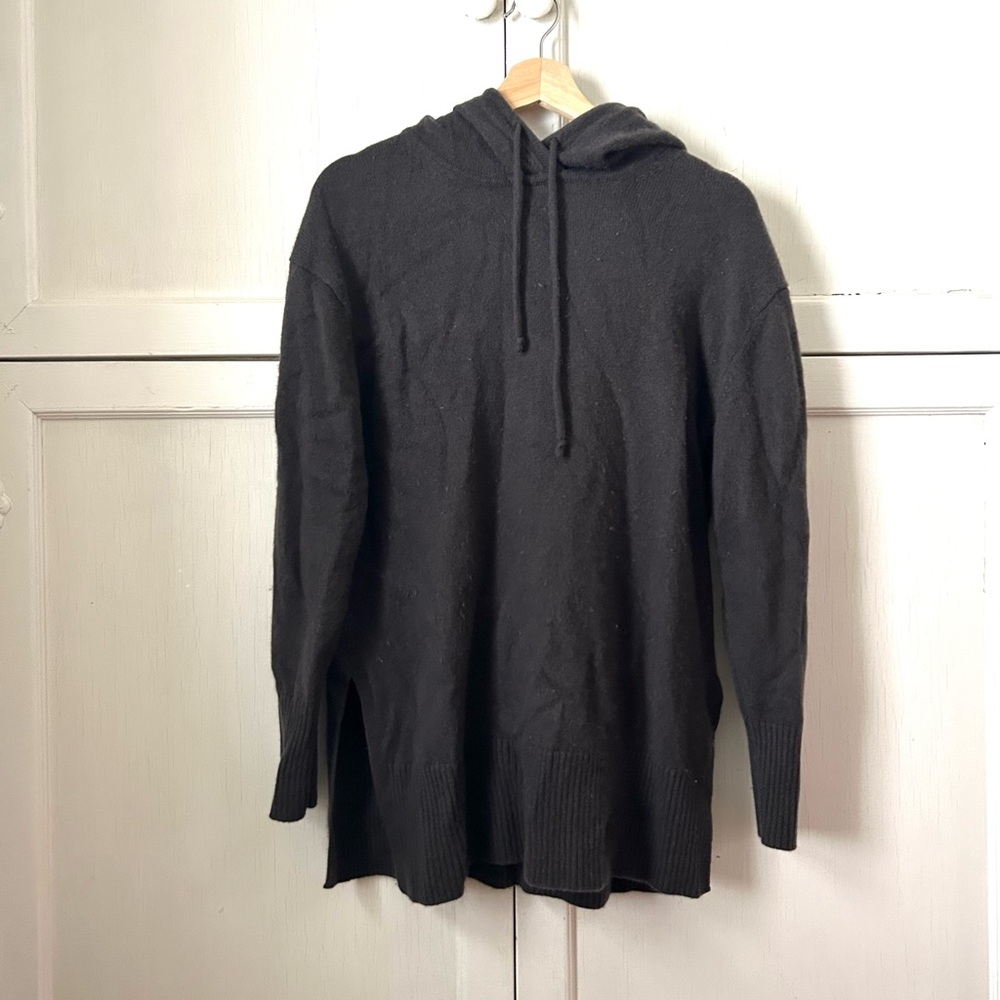 Athleta Woman’s Dark Brown Hoodie Merino and Cashmere